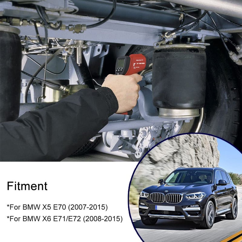 AIRSUSFAT Rear Air Suspension Spring Bag Compatible with BMW X5 E70 X6 E71 E72 37126790079 37126790078 37126790080 - Image 5